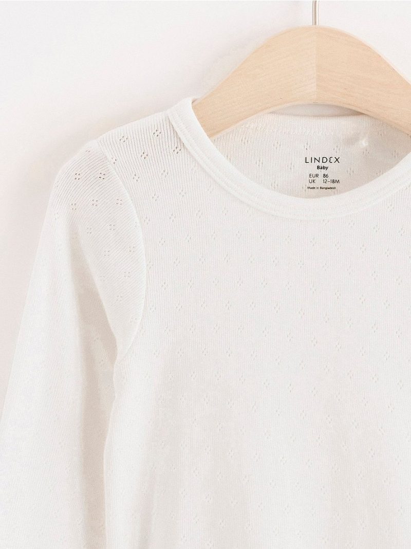 Long sleeve pointelle bodysuit - 8297674-325