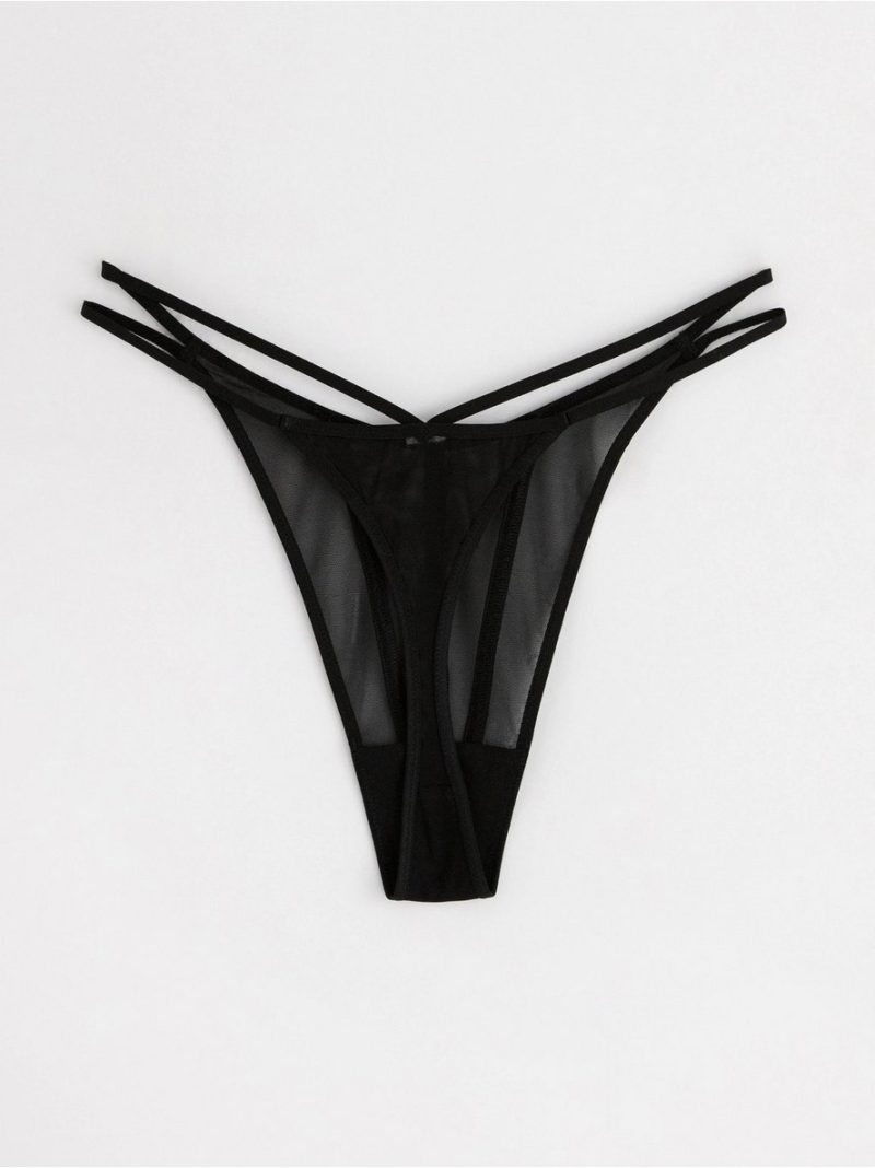 ella m – Thong low waist in mesh - 8300147-80