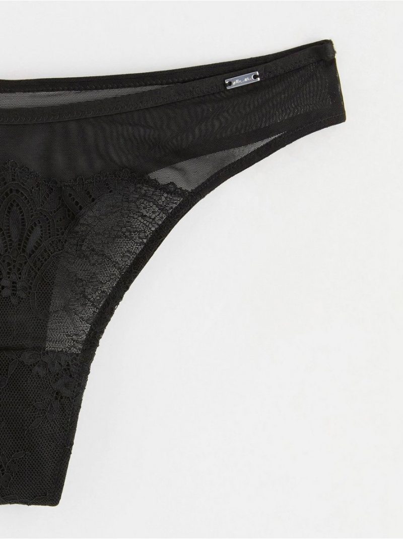 ella m – Thong regular waist in lace - 8300253-80