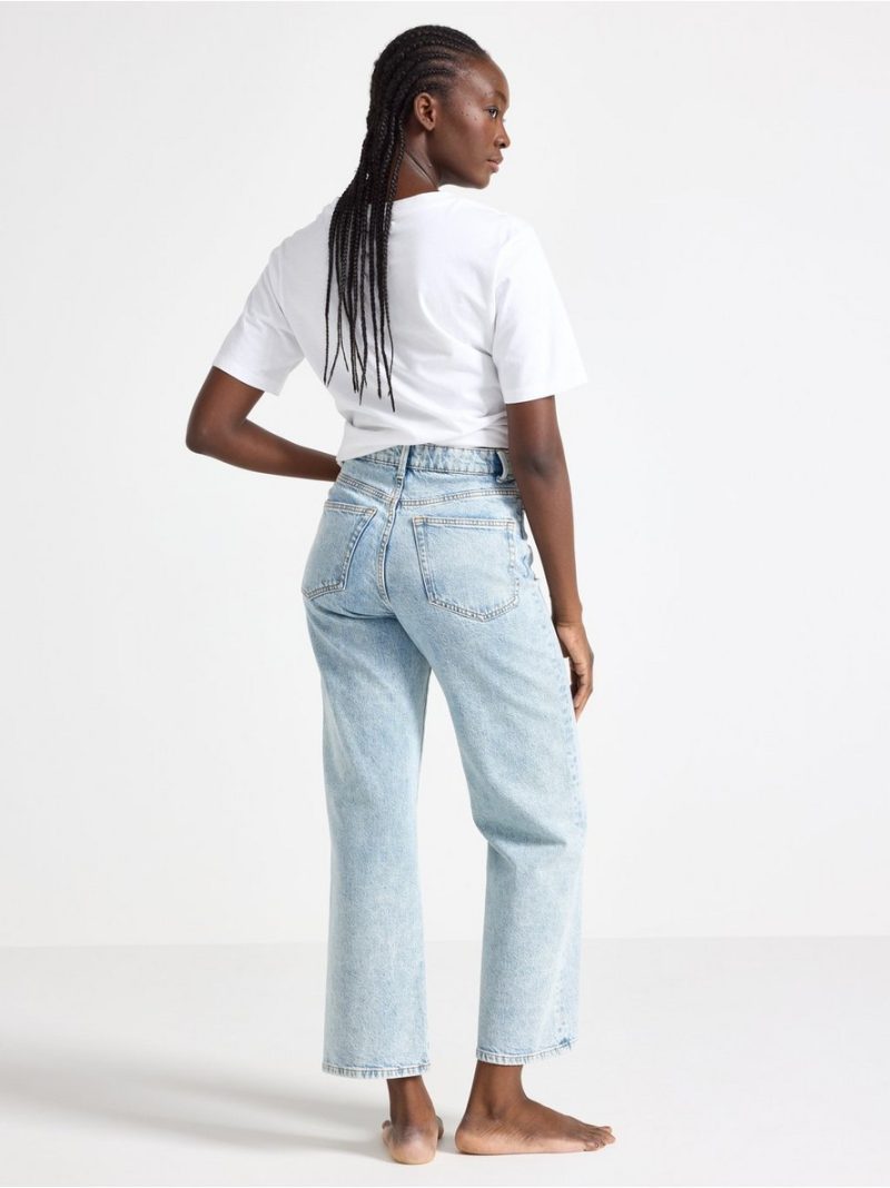 WIDE Hanna cropped  jeans with light stretch - 8305982-766