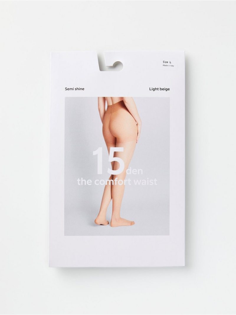 Comfort waist semi shine tights 15 denier - 8308340-6553