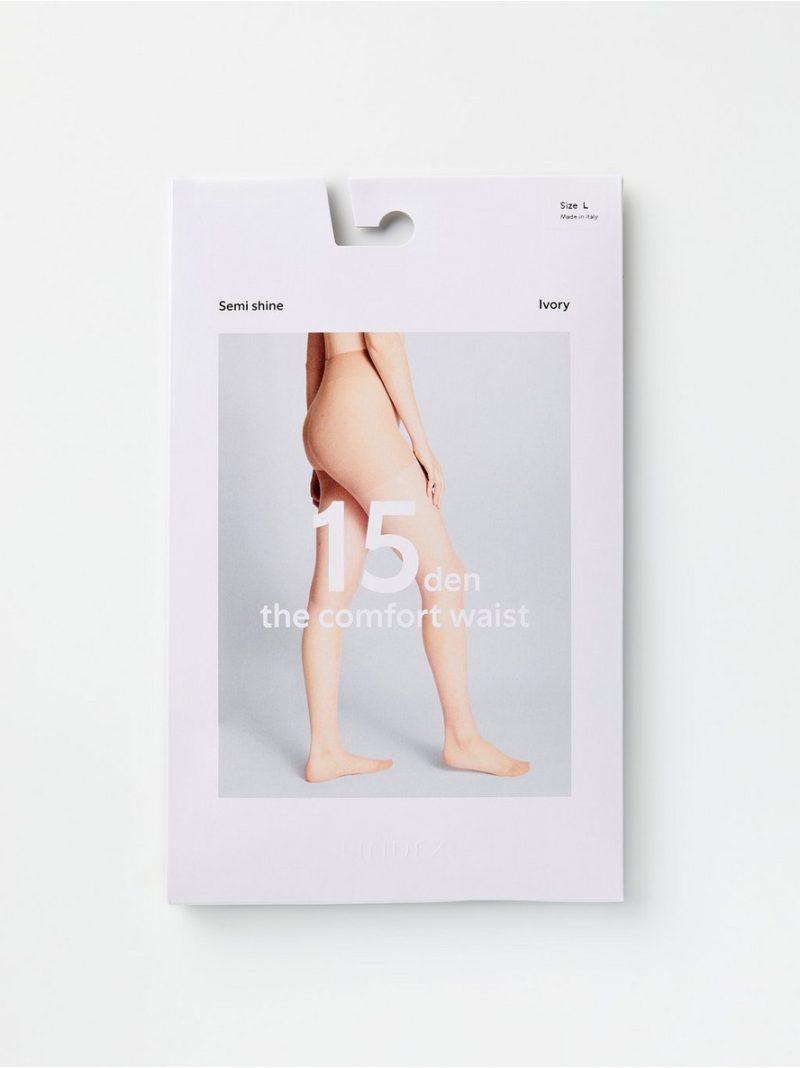 Comfort waist semi shine tights 15 denier - 8308340-9749