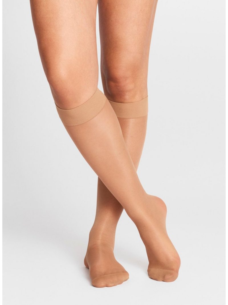 2-pack  knee-high socks  20 denier - 8308371-6554