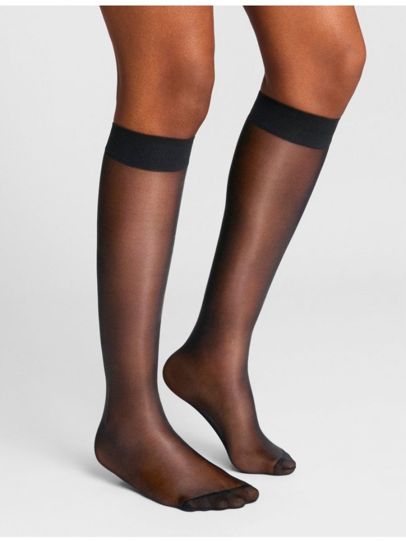 2-pack  knee-high socks  20 denier - 8308371-80