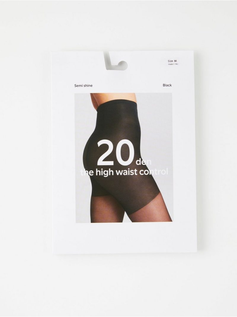 High waist shaping semi shine tights 20 denier - 8308375-80