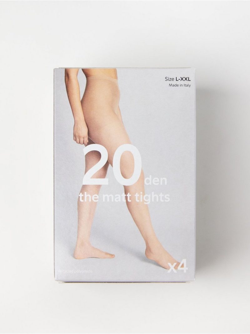 4-pack tights 20 denier - 8308388-6553