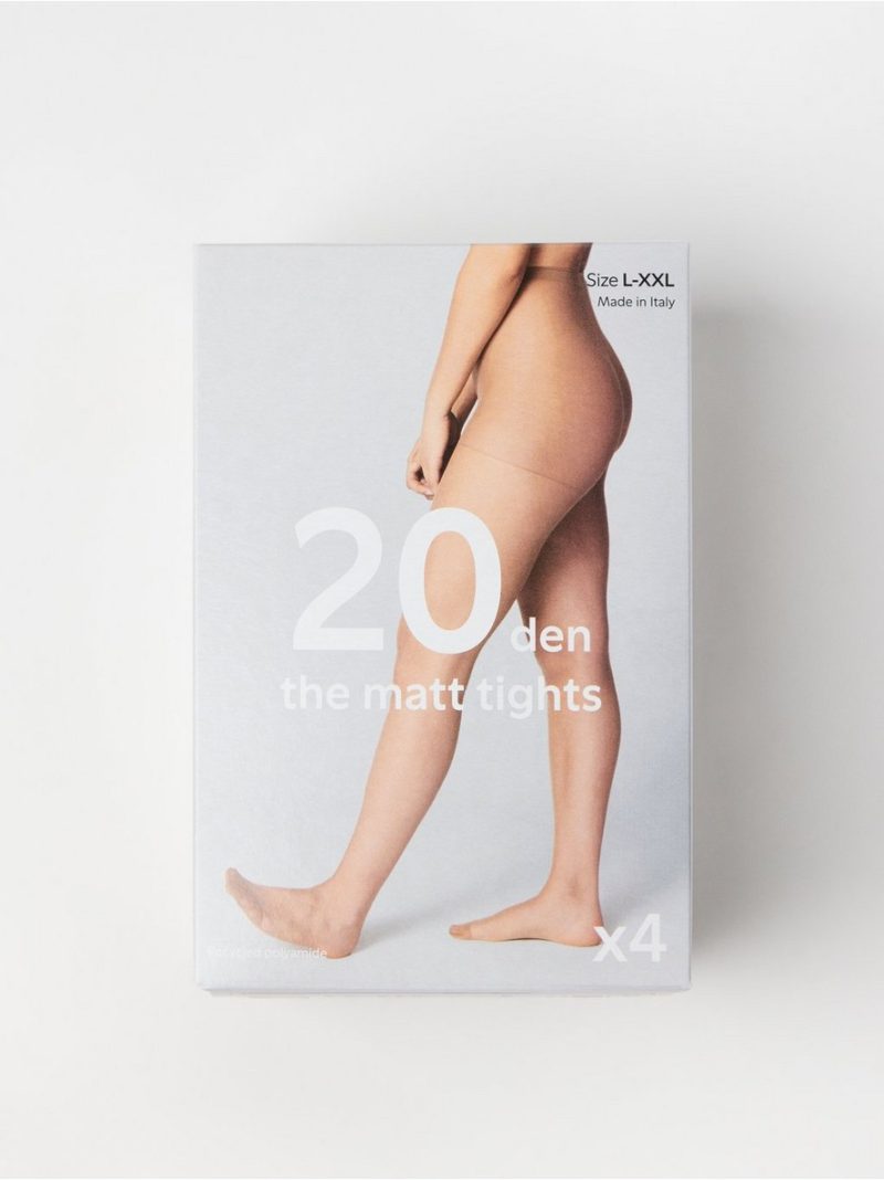 4-pack tights 20 denier - 8308388-6554