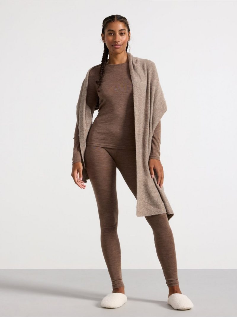Long sleeve top in merino wool - 8362682-7199