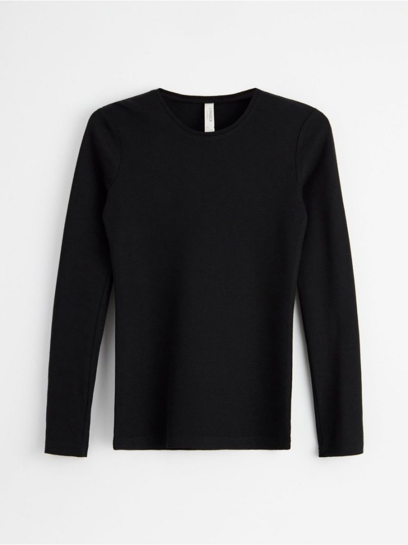 Long sleeve top in merino wool - 8362682-80
