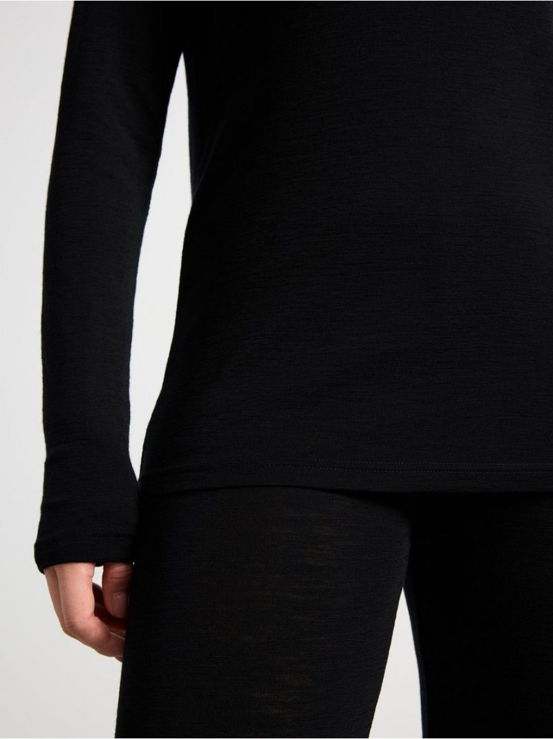 Long sleeve top in merino wool - 8362682-80