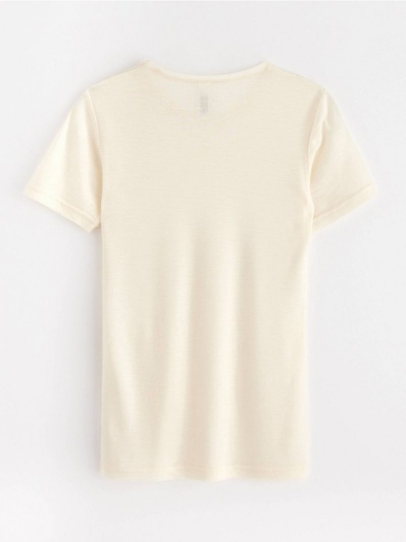 T-shirt in merino wool - 8362683-325