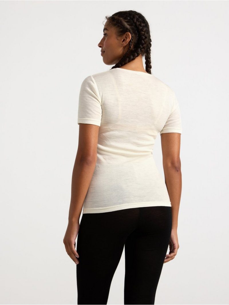 T-shirt in merino wool - 8362683-325