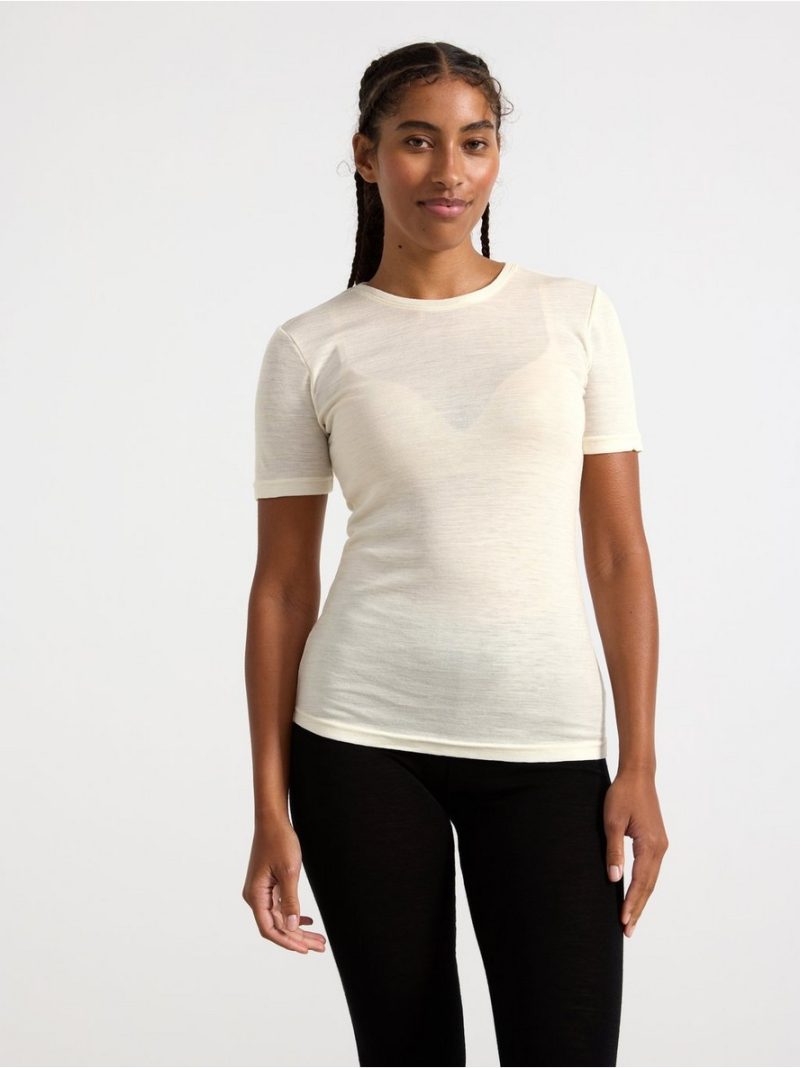 - T-shirt in merino wool T-shirt in merino wool - 8362683-325