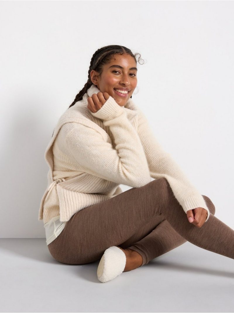 Tank top in merino wool - Light Dusty White, S - 8362684-325|S