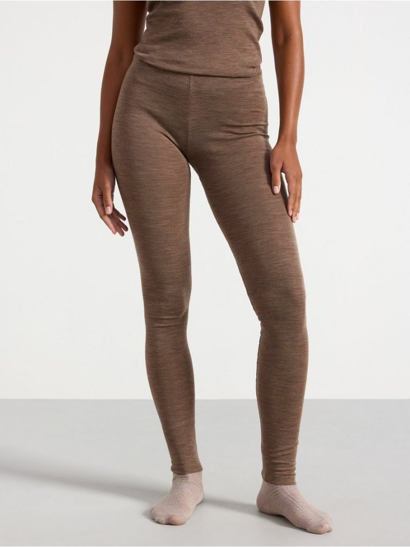 Leggings in merino wool - 8362685-7199