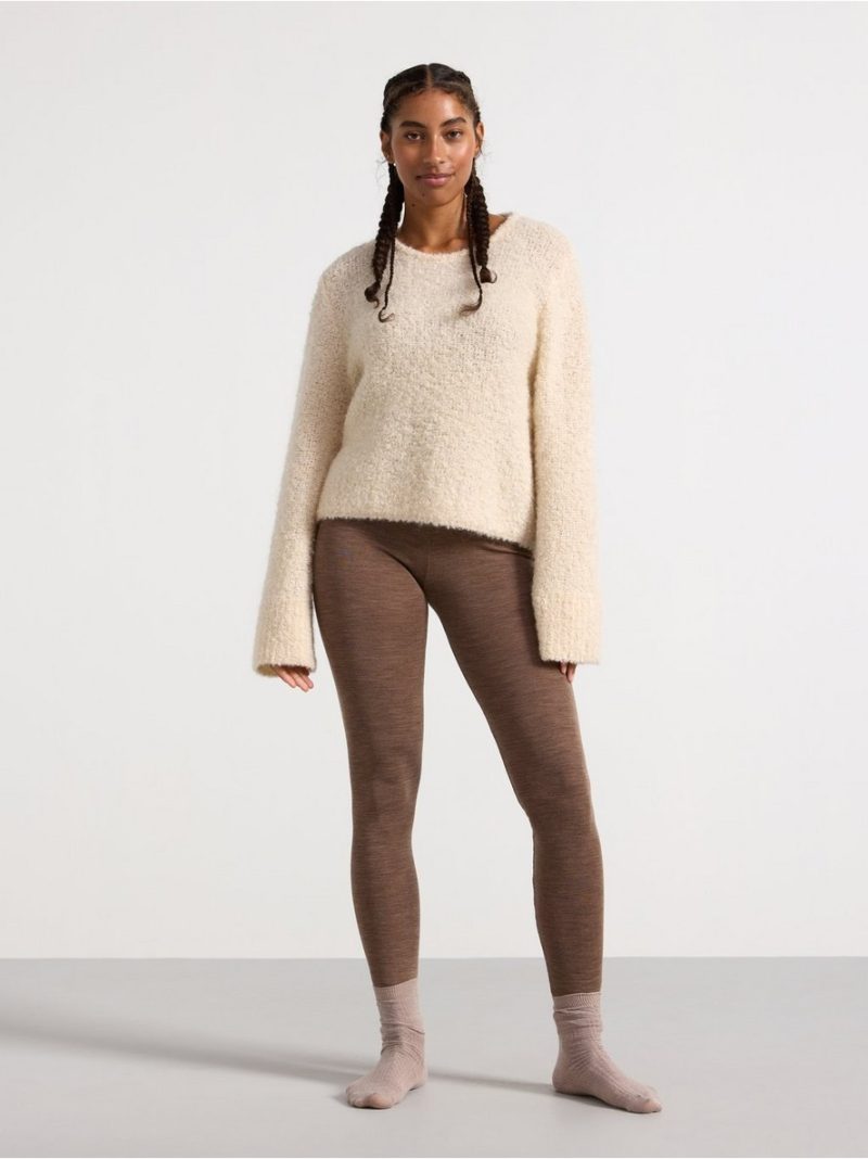 Leggings in merino wool - 8362685-7199
