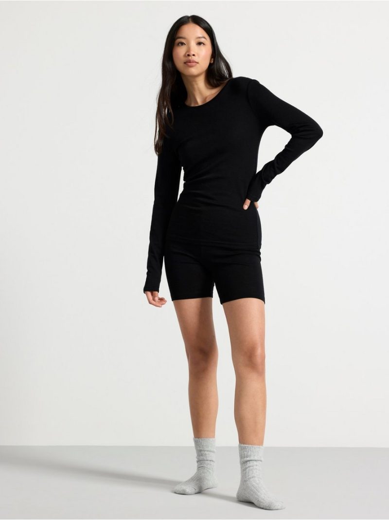 Cycling shorts in merino wool - 8362687-80