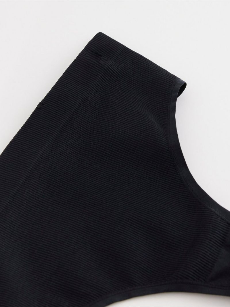 Seamless ribbed thong high waist - 8375964-80
