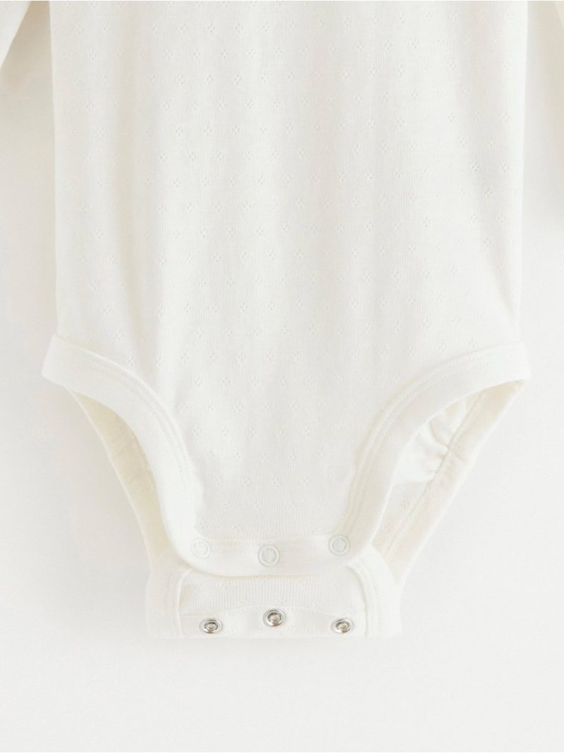 Long sleeve pointelle bodysuit - 8389235-325