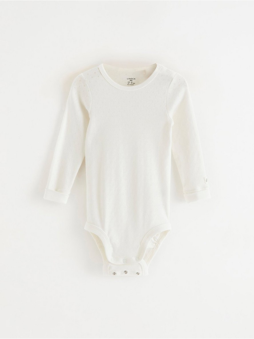 Long sleeve pointelle bodysuit - 8389235-325