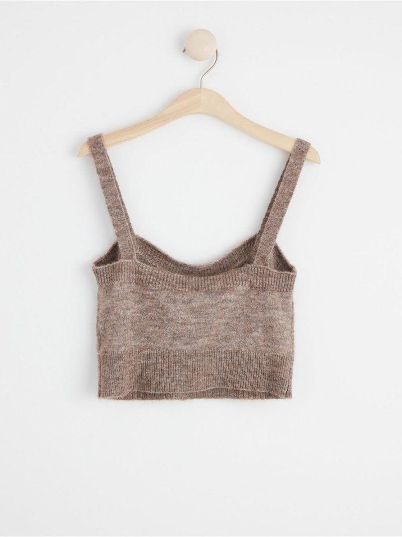 Sleeveless wool blend top - 8391168-7199