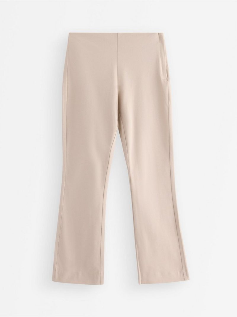Flared trousers with high waist - 8400476-9609
