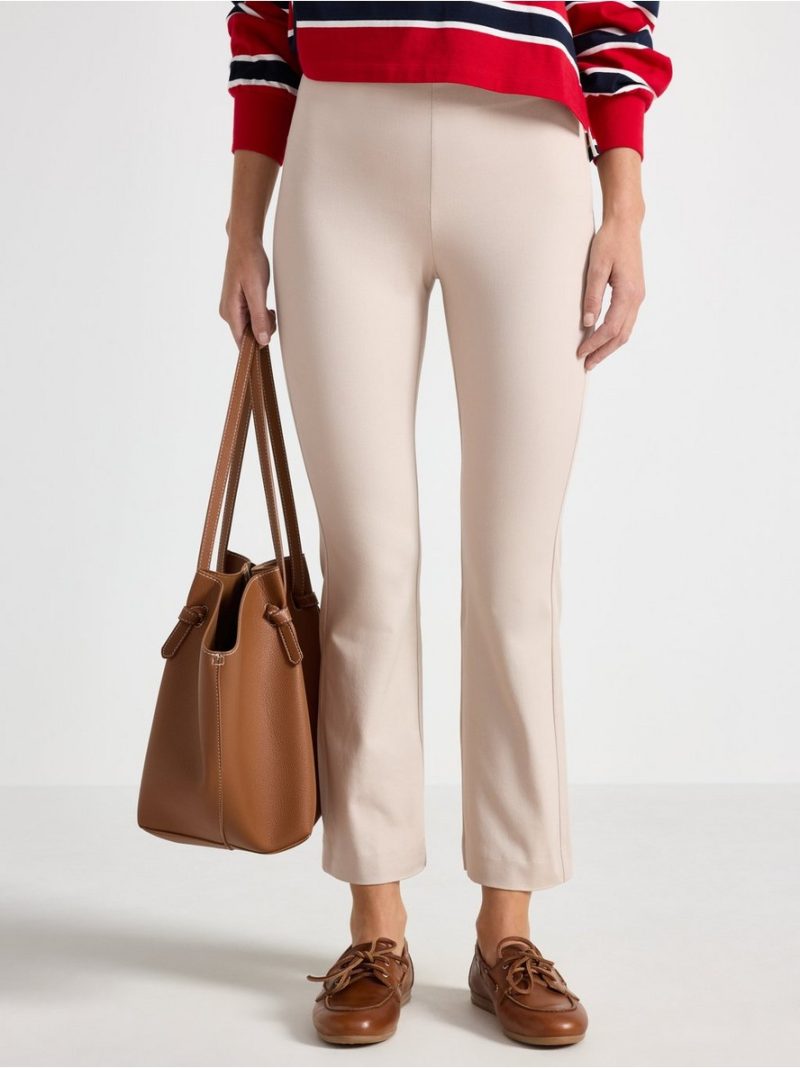Flared trousers with high waist - 8400476-9609