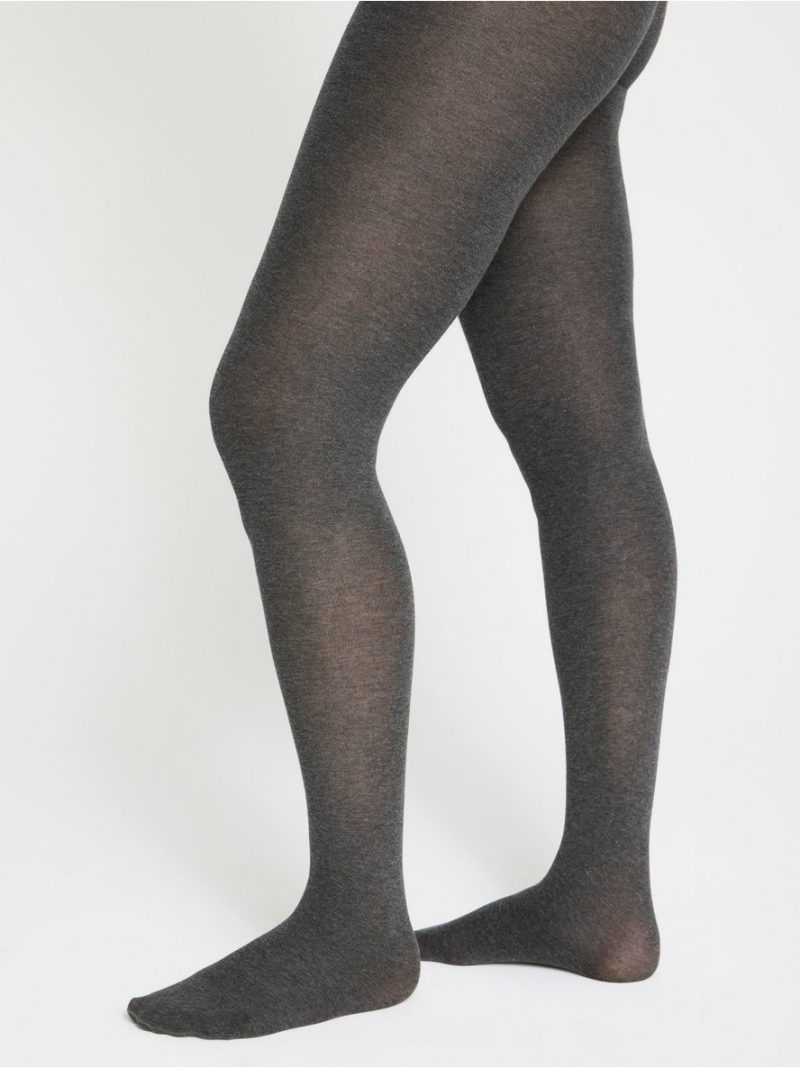 Knitted cotton blend tights - 8410849-6395