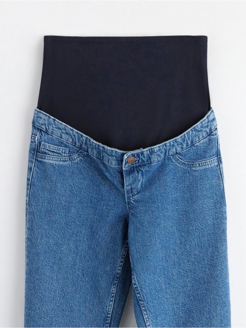 MOM STRAIGHT Nea cropped  maternity jeans - 8446257-766