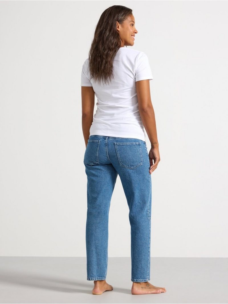MOM STRAIGHT Nea cropped  maternity jeans - 8446257-766