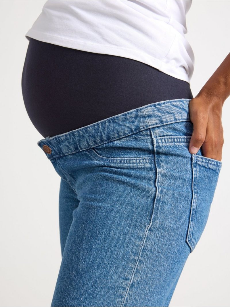 MOM STRAIGHT Nea cropped  maternity jeans - 8446257-766