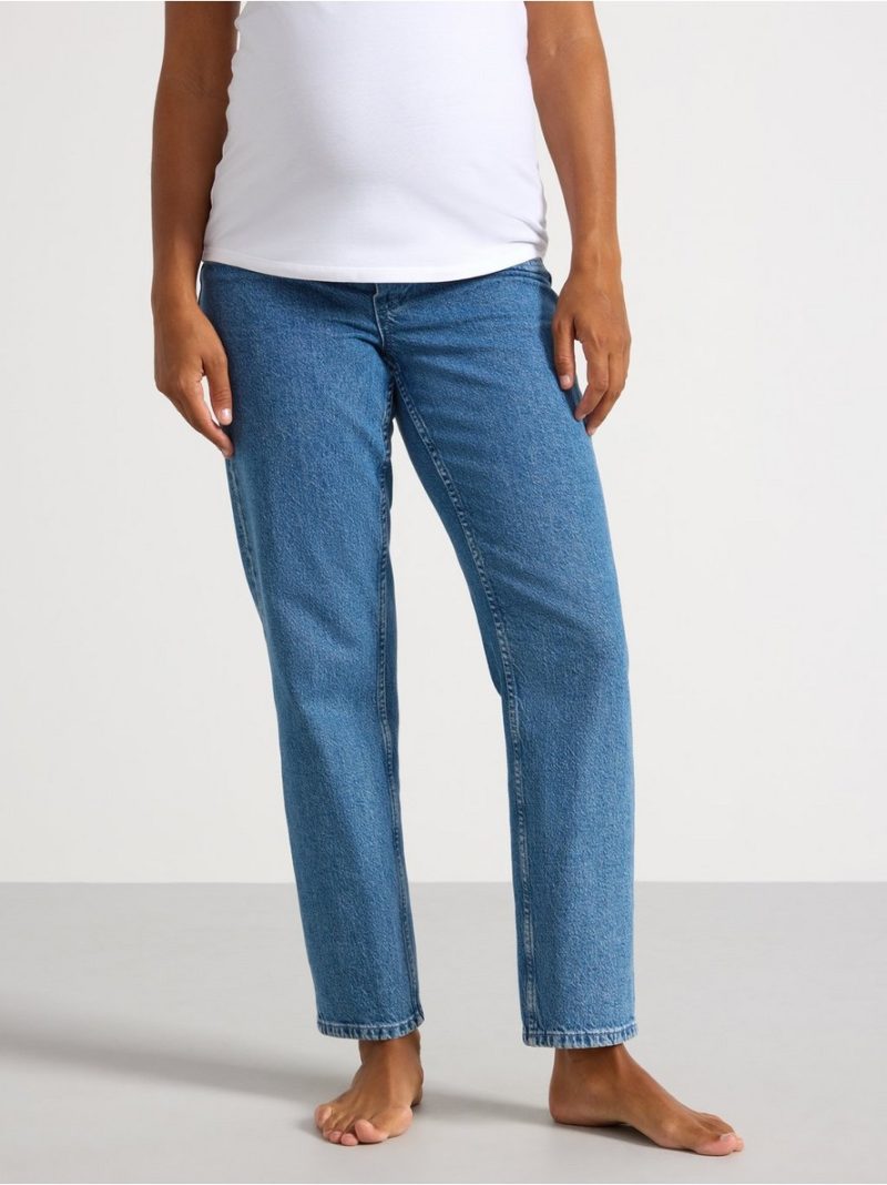 MOM STRAIGHT Nea cropped  maternity jeans - 8446257-766