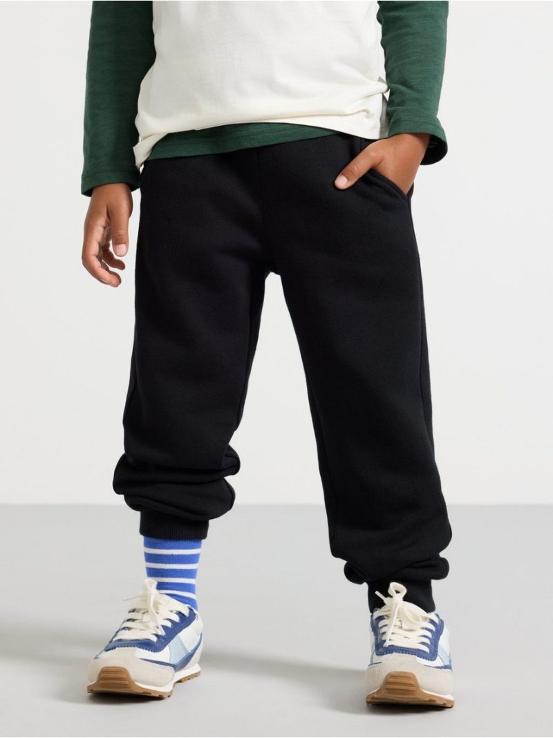 Joggers with brushed inside - 8457941-80