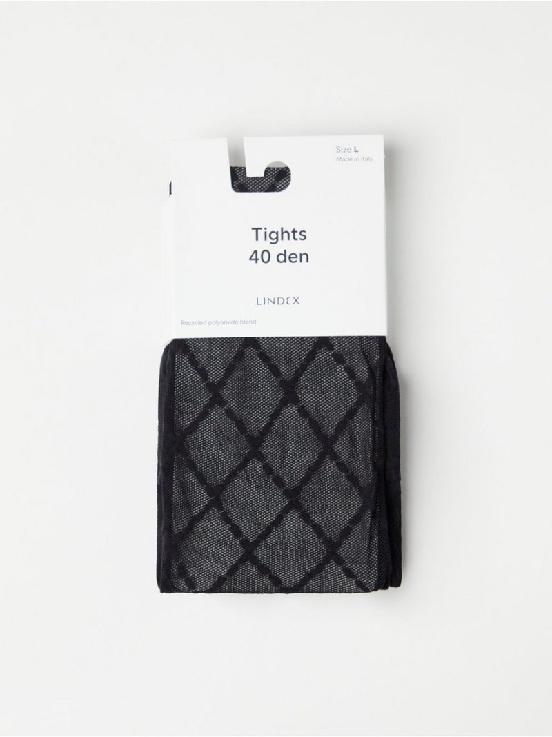 Argyle patterned tights 40 denier - 8460114-80