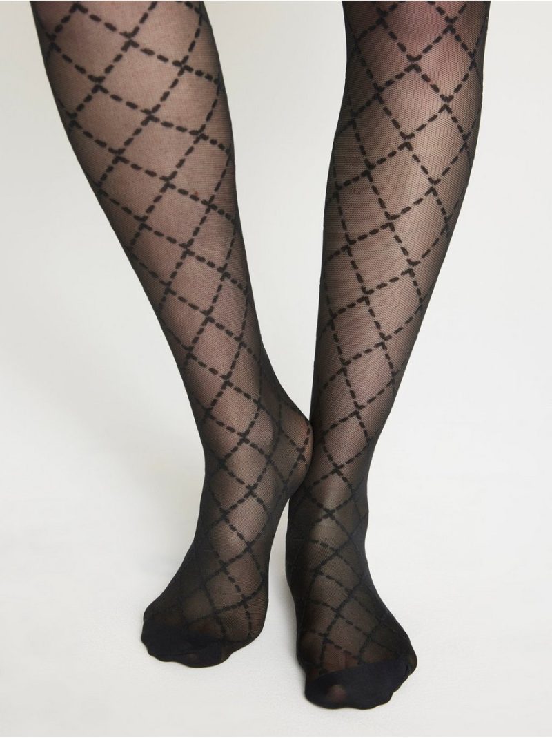 Argyle patterned tights 40 denier - 8460114-80