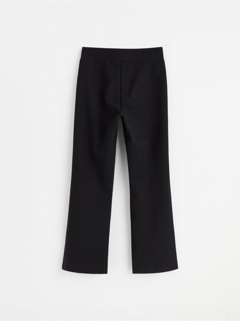 Cropped flared trousers in punto - 8460622-80