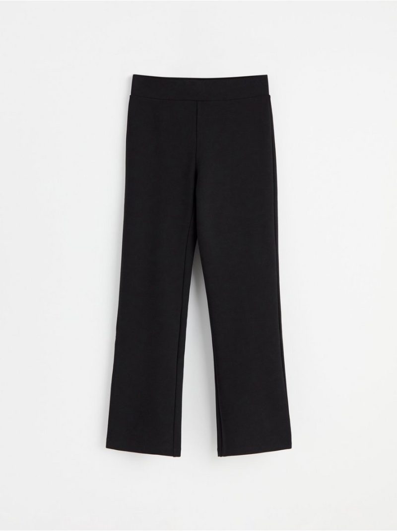 Cropped flared trousers in punto - 8460622-80