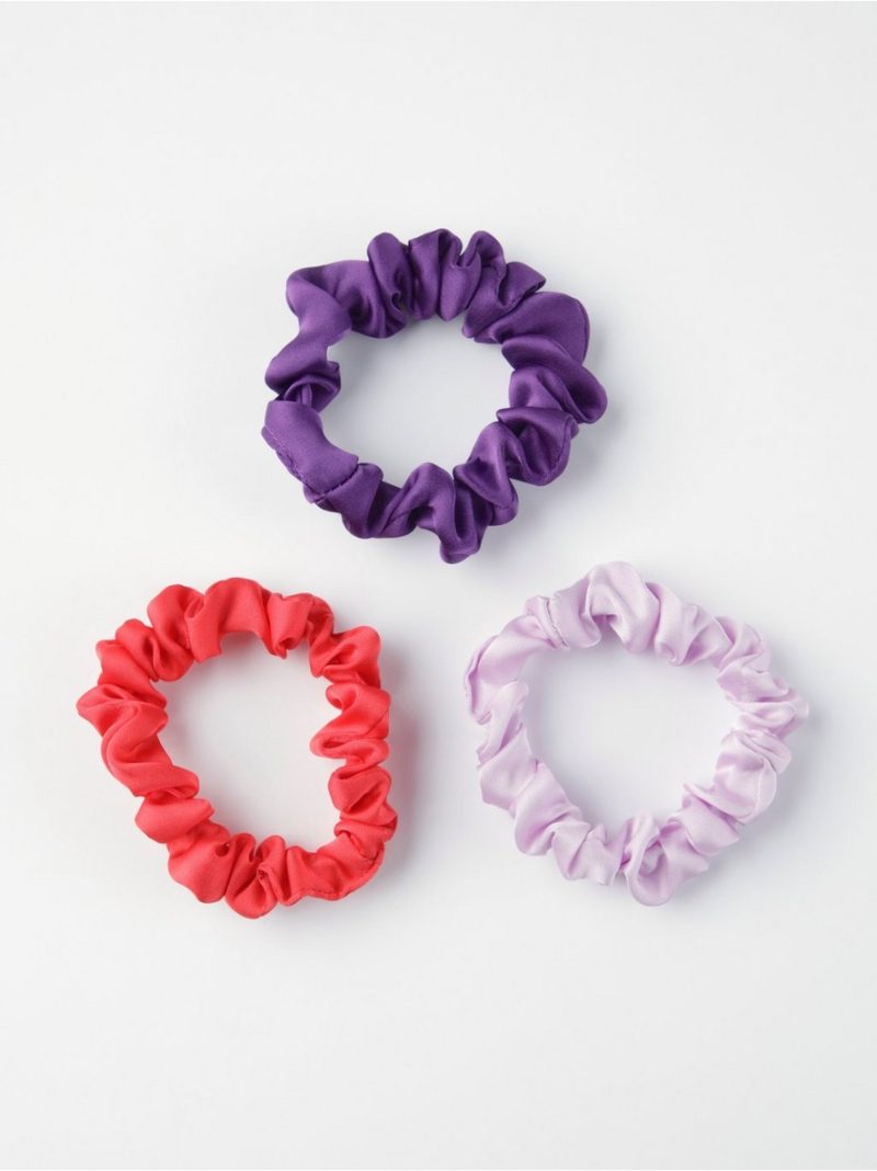 - 3-pack satin scrunchies 3-pack satin scrunchies - 8522040-9613