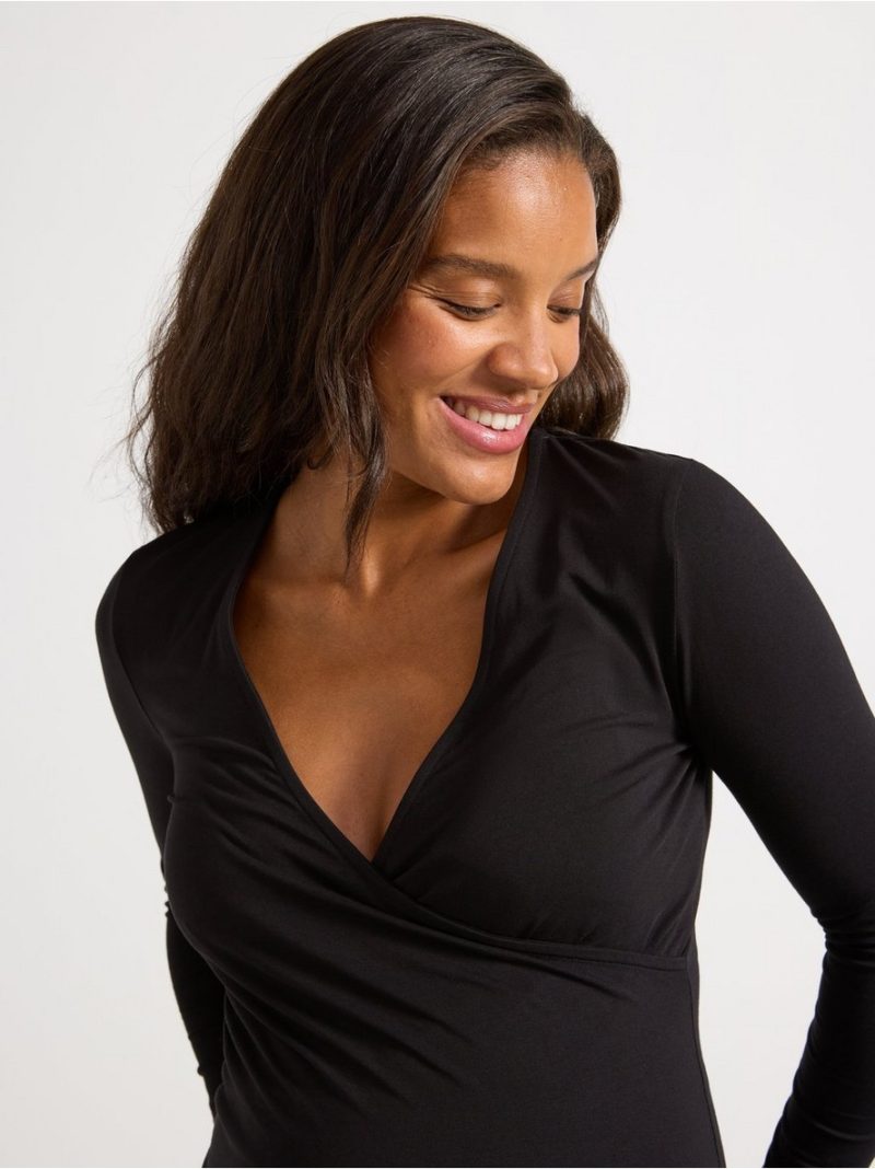 MOM  wrapover nursing top - 8540626-80