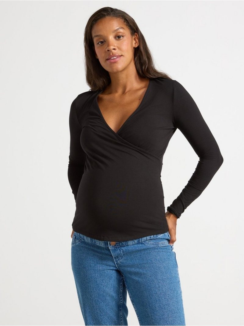 MOM  wrapover nursing top - 8540626-80