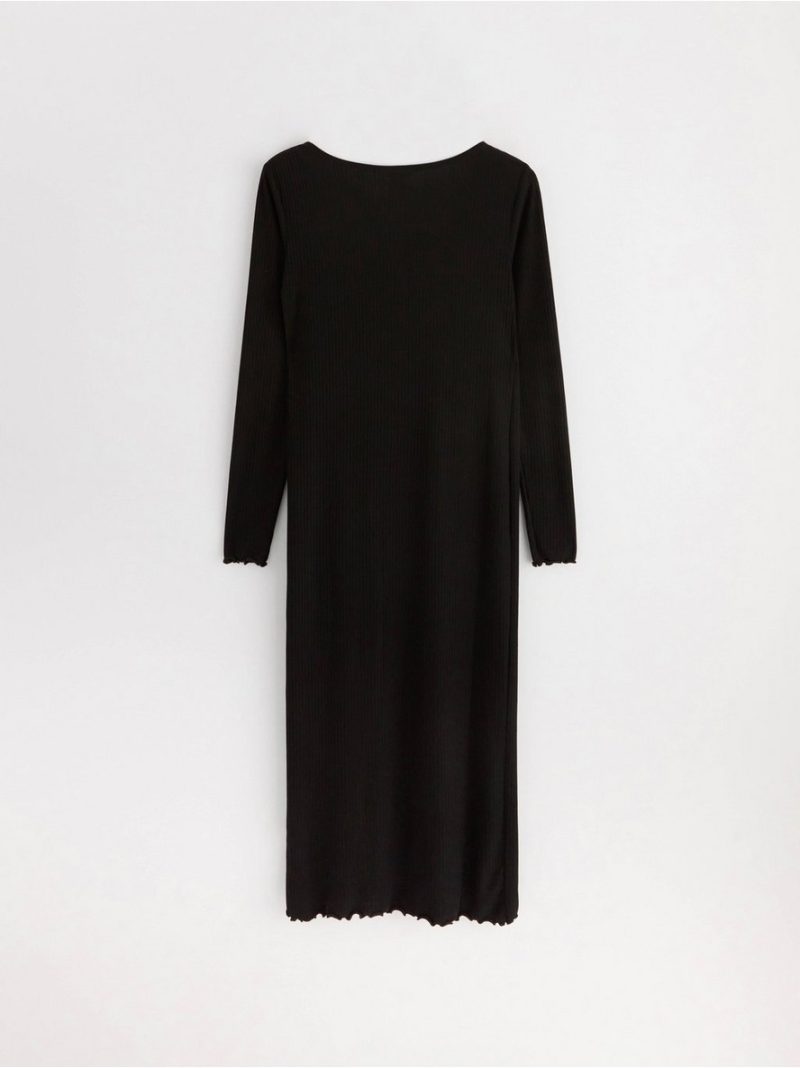 MOM Ribbed long sleeved jersey dress - 8541823-80