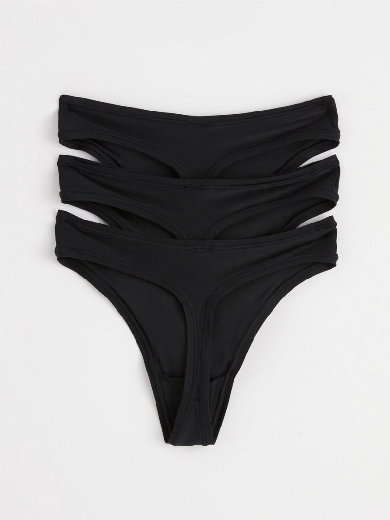 3-pack super stretch thongs regular waist - 8542778-80
