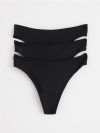 3-pack super stretch thongs regular waist - 8542778-80