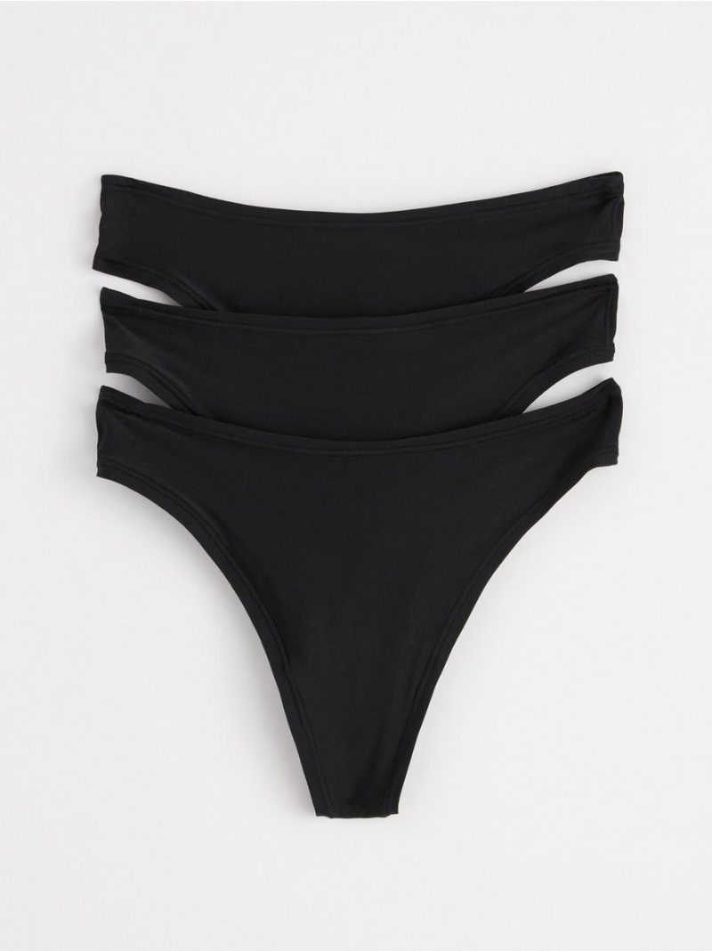 - 3-pack super stretch thongs regular waist 3-pack super stretch thongs regular waist - 8542778-80