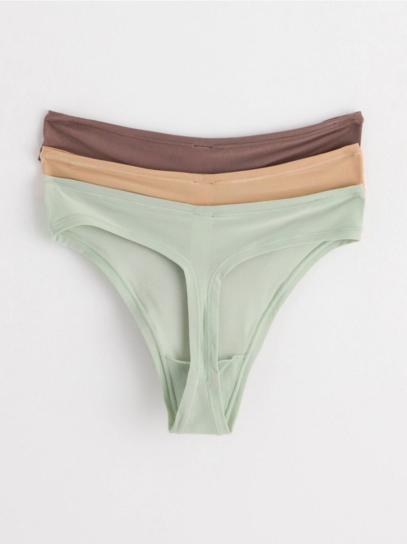 3-pack super stretch thongs regular waist - 8542778-9507