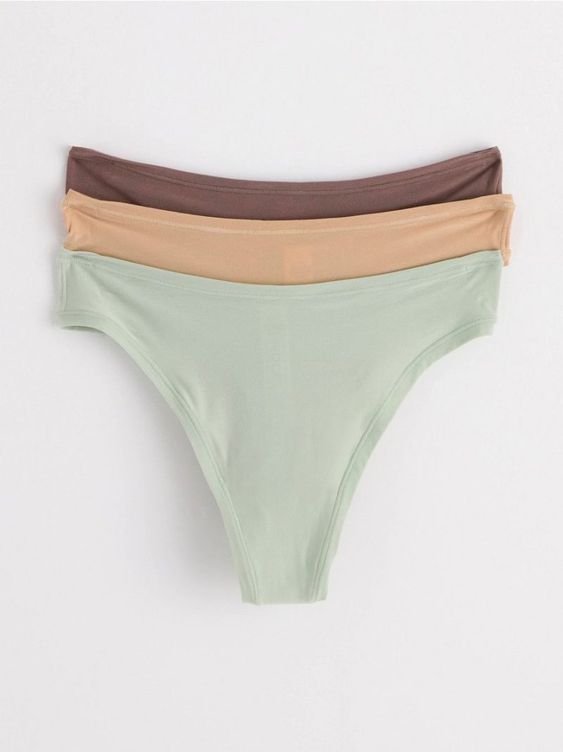 3-pack super stretch thongs regular waist - 8542778-9507