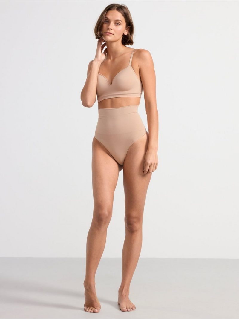 Zonal support shaping thong - 8560090-6793