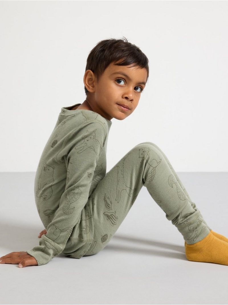 Leggings in merino wool - 8583145-8878