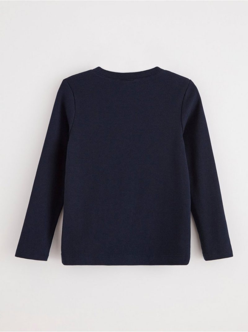 Ribbed long sleeve top - 8597414-2521