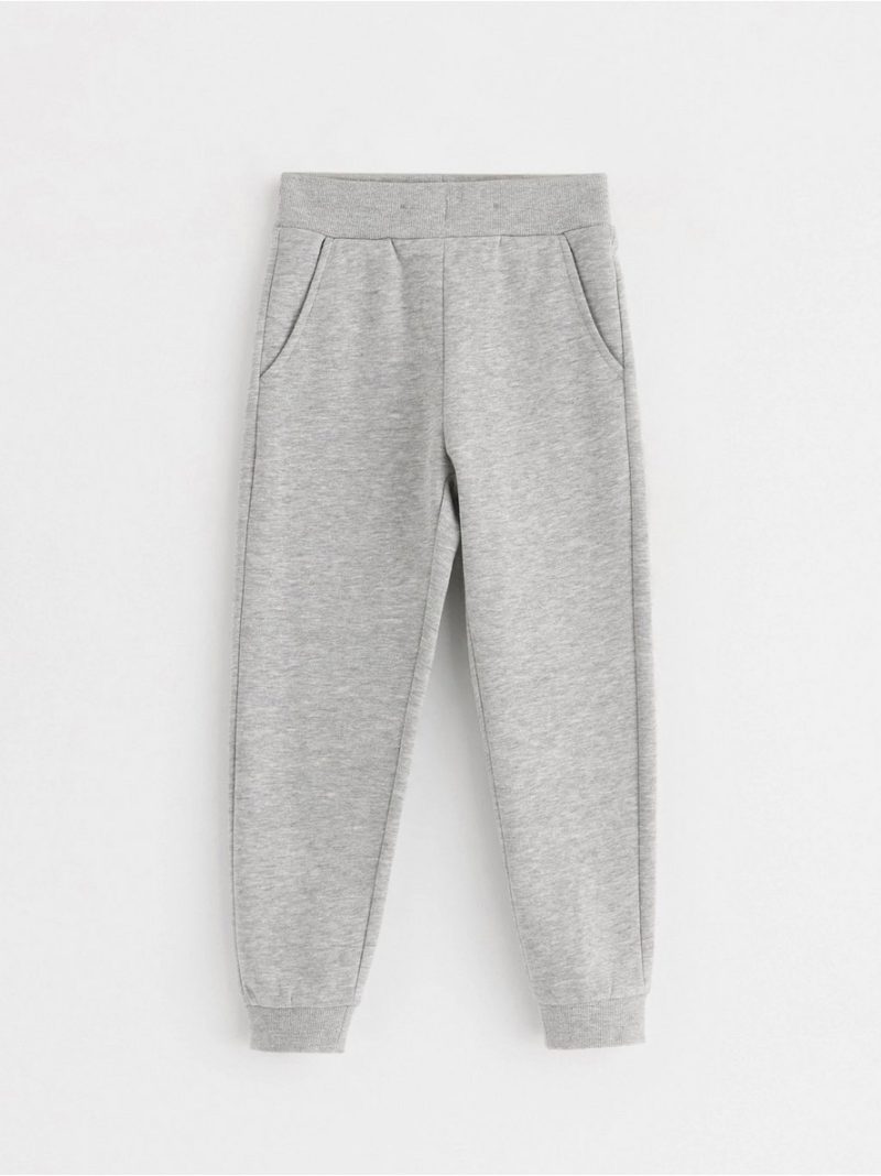Joggers with brushed inside - 8597417-7692